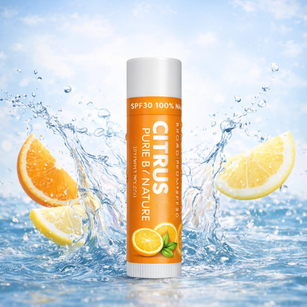 Naturistick SPF30 lip balm citrus twist demonstrates smooth application