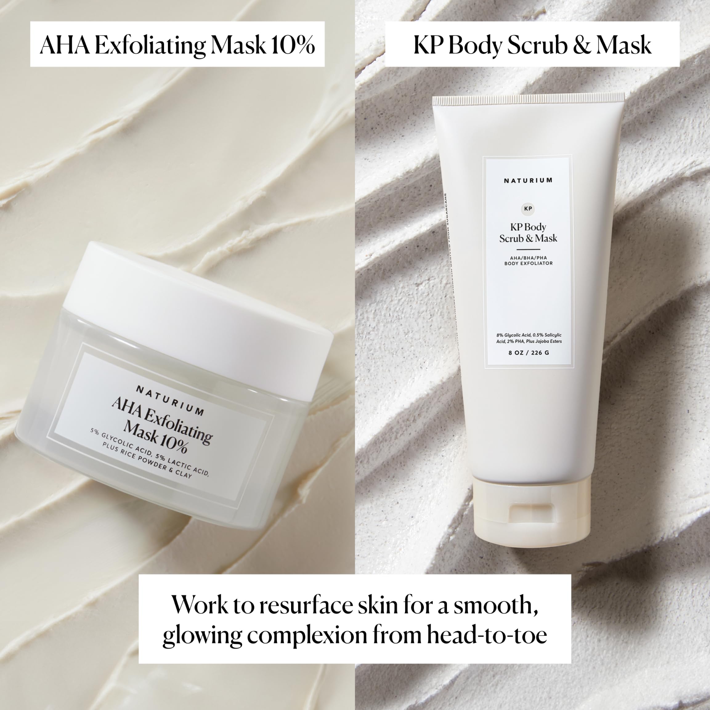 Naturium AHA Exfoliating Mask 10% vegan cruelty-free symbol signals ethical skincare choice