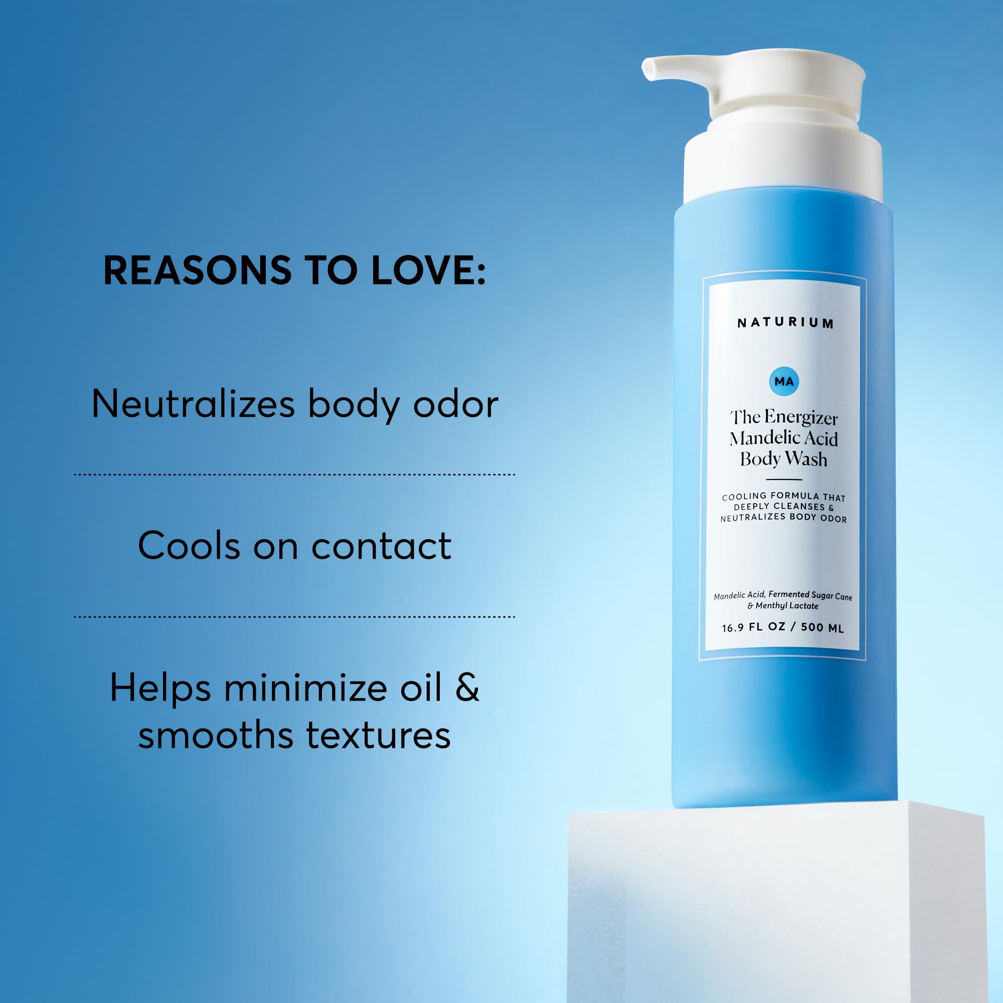 Foamy lather from Energizer wash ready for deep-cleanse on skin.