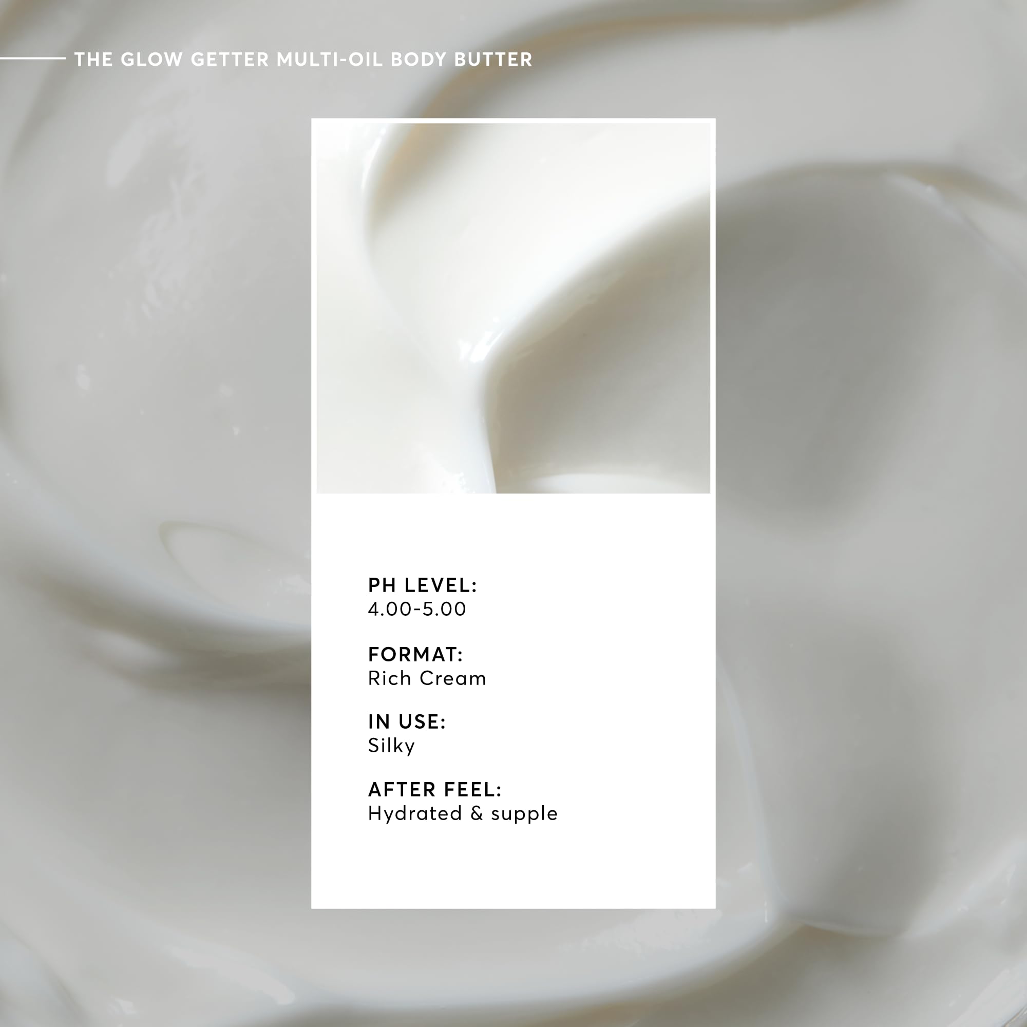 Naturium Glow Getter texture dollop shows creamy, non-greasy moisturization.