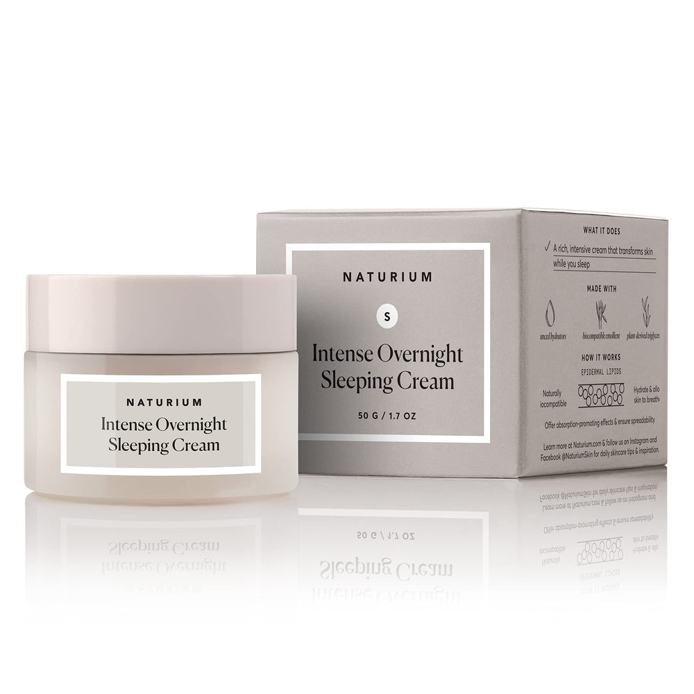 Night routine scene with Naturium products delivering a post-sunset glow.