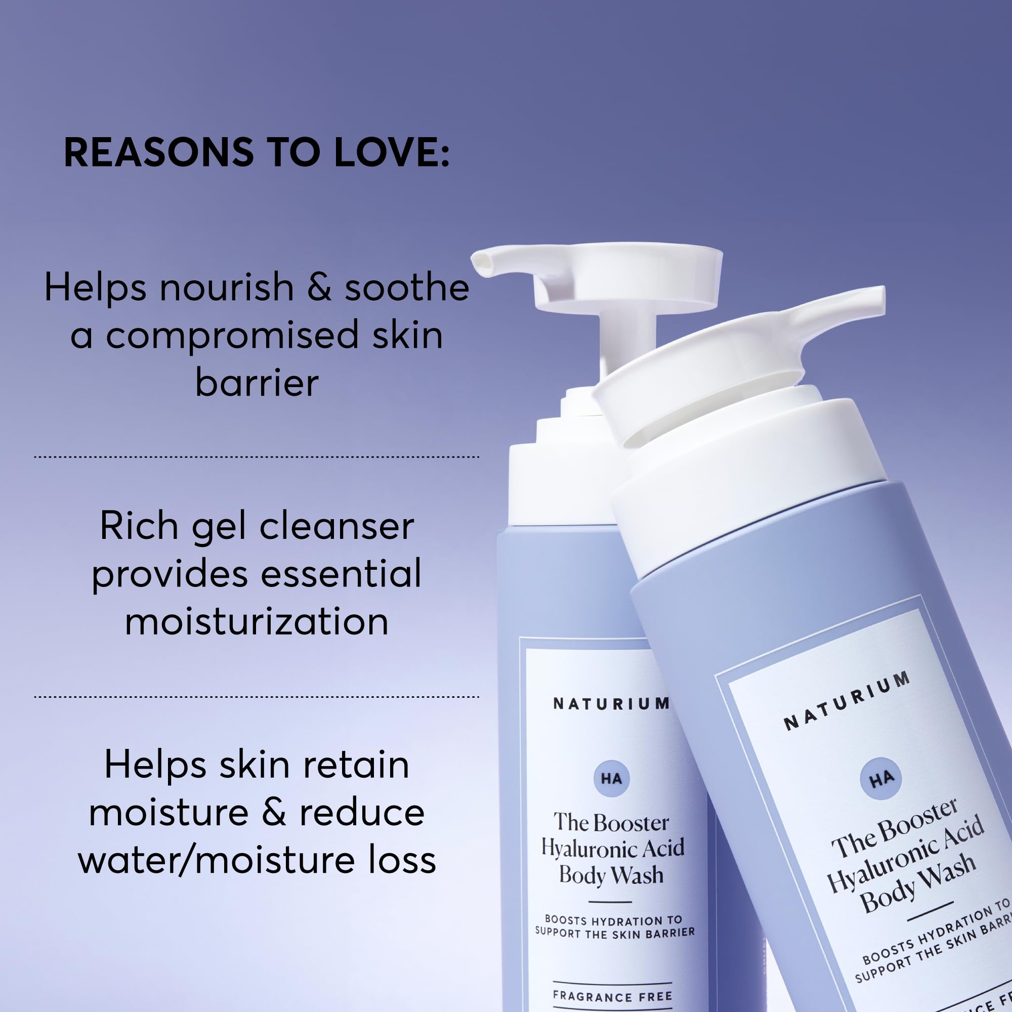Naturium The Booster rich lather on skin during a shower