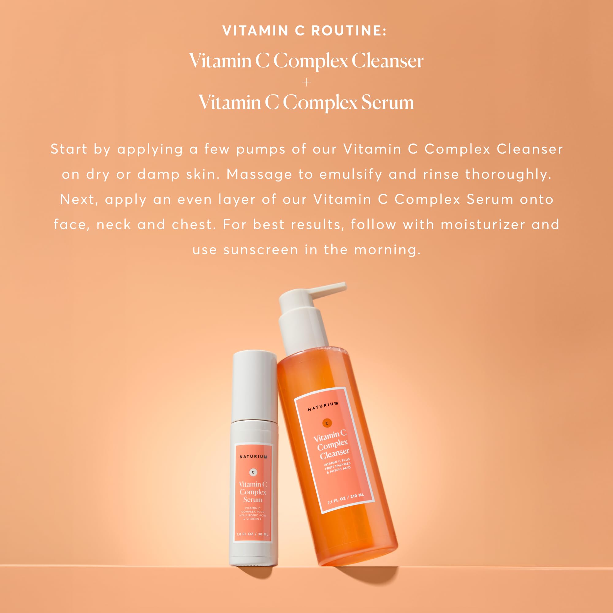 Naturium Vitamin C Complex Cleanser ingredients close-up highlighting phytic acid and enzymes.