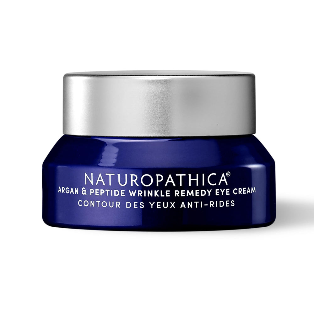 Naturopathica Argan & Peptide Eye Cream bottle for daily hydration