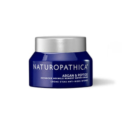 Naturopathica Argan & Peptide Water Cream jar closeup for daily hydration.