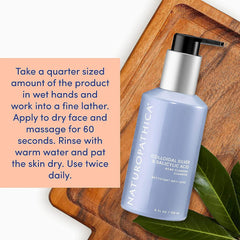 Naturopathica cleanser clarifying action targets blemishes.