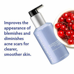 Naturopathica cleanser foamy lather forms on skin to clarify pores.