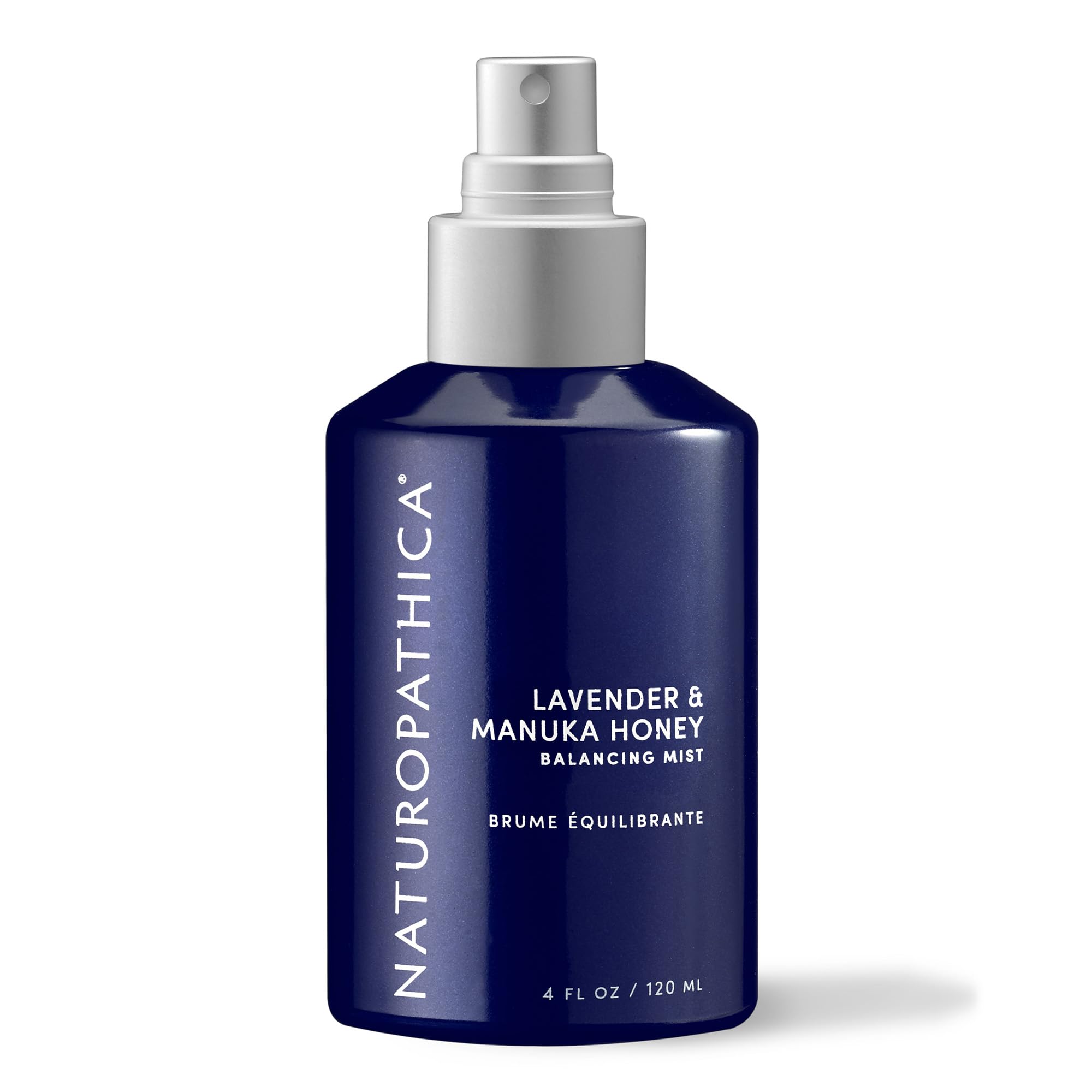 Naturopathica Lavender & Manuka Honey Face Mist bottle for refreshing hydration.