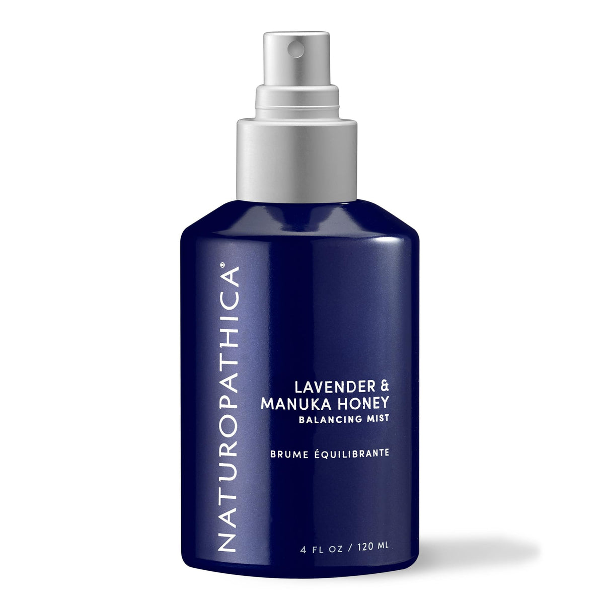Naturopathica Lavender & Manuka Honey Face Mist bottle for refreshing hydration.