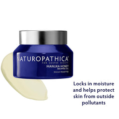 Close-up of Manuka Honey and nourishing oils in the Naturopathica formula