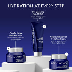Mask-application of Naturopathica Oat Cleansing Polish on clean dry skin for 10 minutes