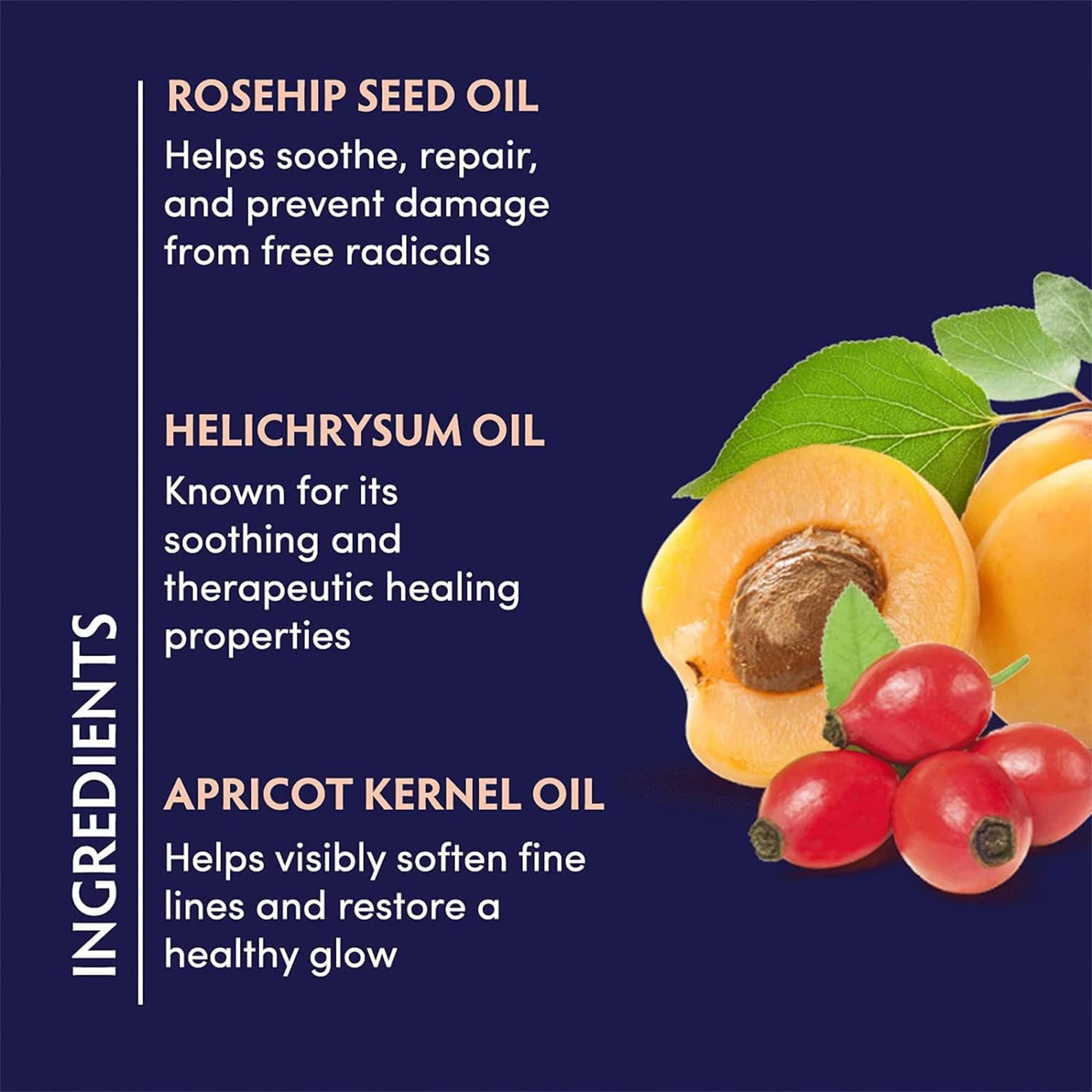 Naturopathica oil application on forehead demonstrates quick absorption and potential smoothing of fine lines.