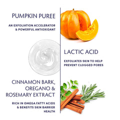 Naturopathica Pumpkin Purifying Enzyme Peel texture close-up showing natural exfoliation.