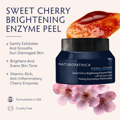 Naturopathica Sweet Cherry Brightening Enzyme Peel bromelain ingredient focus and gentle smoothing