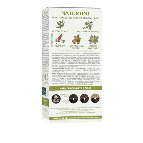 Naturtint 5A Light Ash Chestnut color mixture in bowl shows creamy texture.