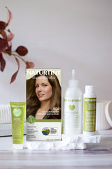 Naturtint 6GA deep almond brown during application for smooth, even coverage