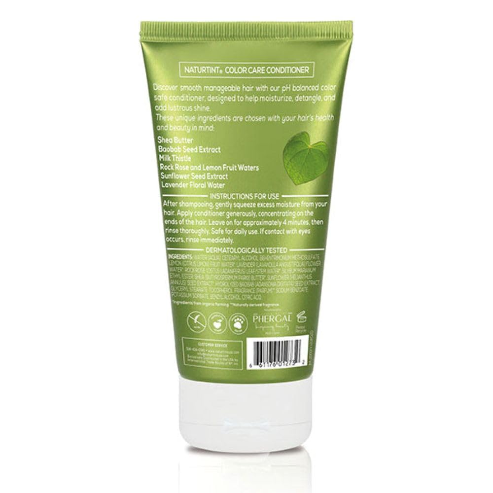 Naturtint Color Care Conditioner application on hands demonstrating easy detangling for color maintenance.