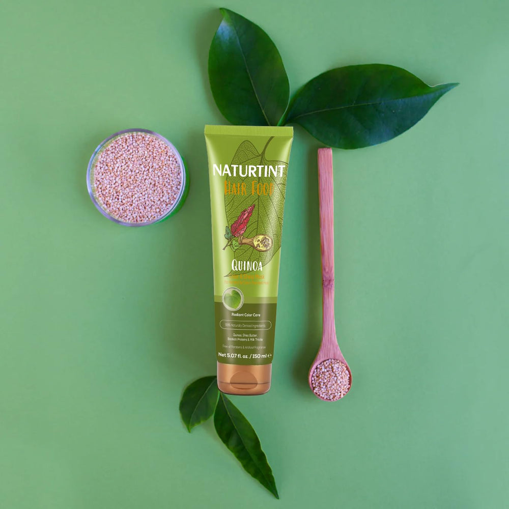 Naturtint Hair Food Deep Conditioning Mask ingredients quinoa-shea nourish strands.