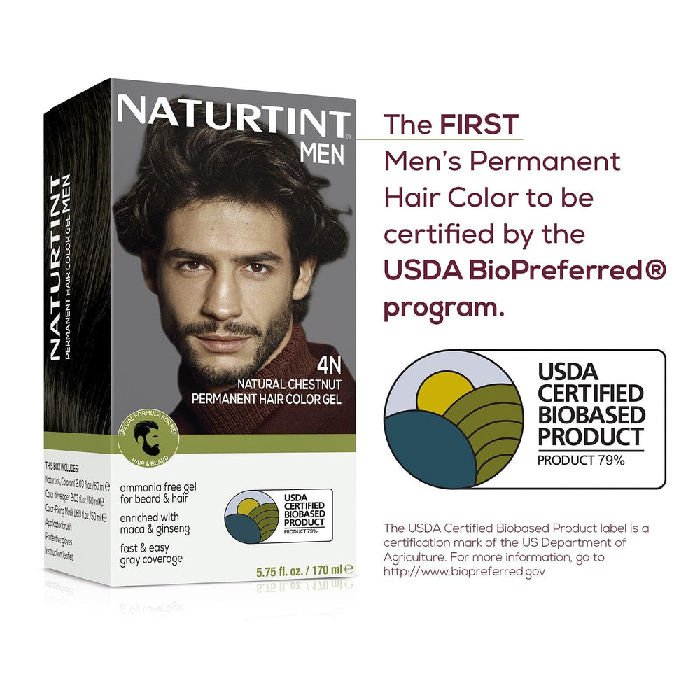 Naturtint Men 4N timer image signals a quick 10-minute color process.