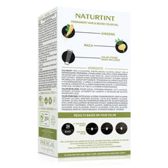 Naturtint Mens 10-minute gray coverage preview on hair and beard.