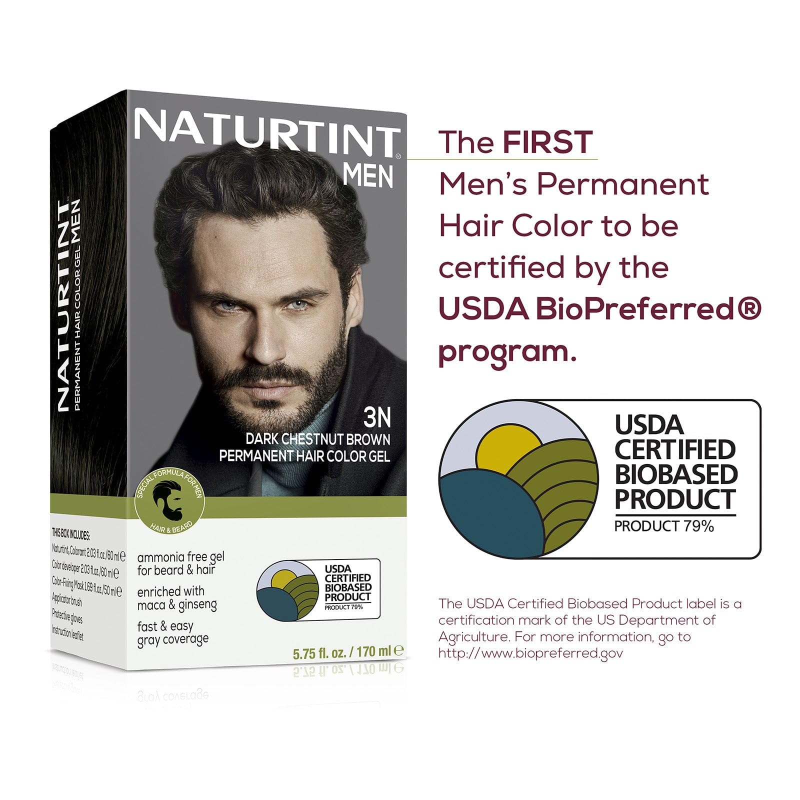 Naturtint Mens natural shine after color indicating healthy-looking results.