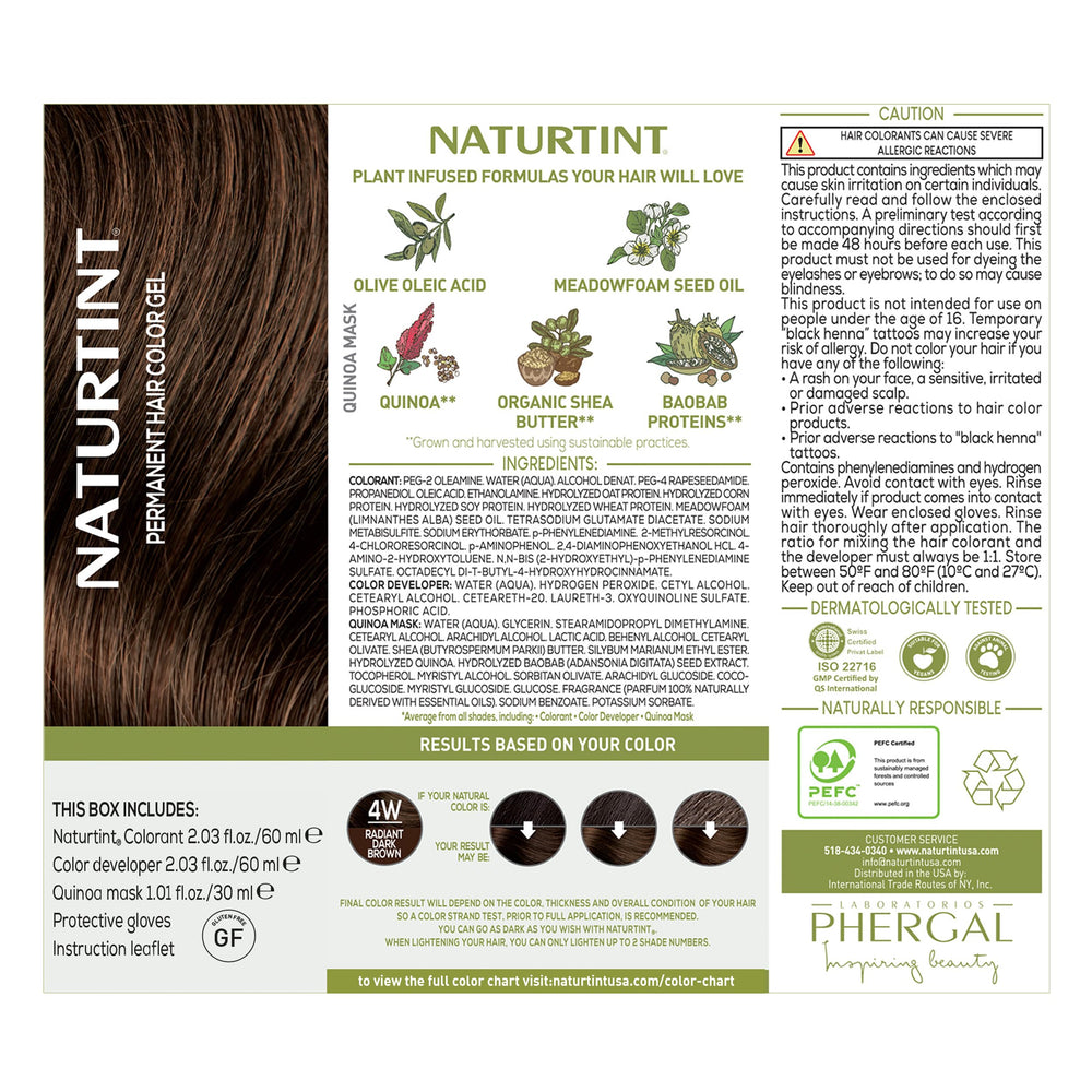 Naturtint plant-based formula close-up signals nourishing, non-irritating color experience