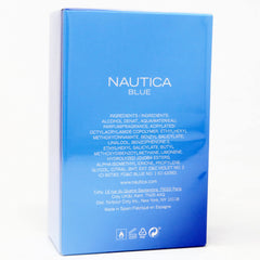 Nautica Blue EDT packaging overview with compact bottle