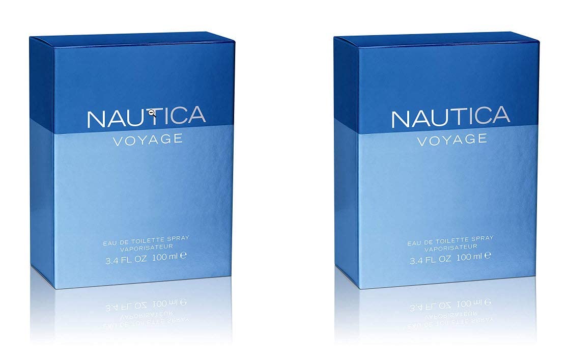 Nautica Voyage for Men pack contains two EDT bottles, offering versatile travel readiness.