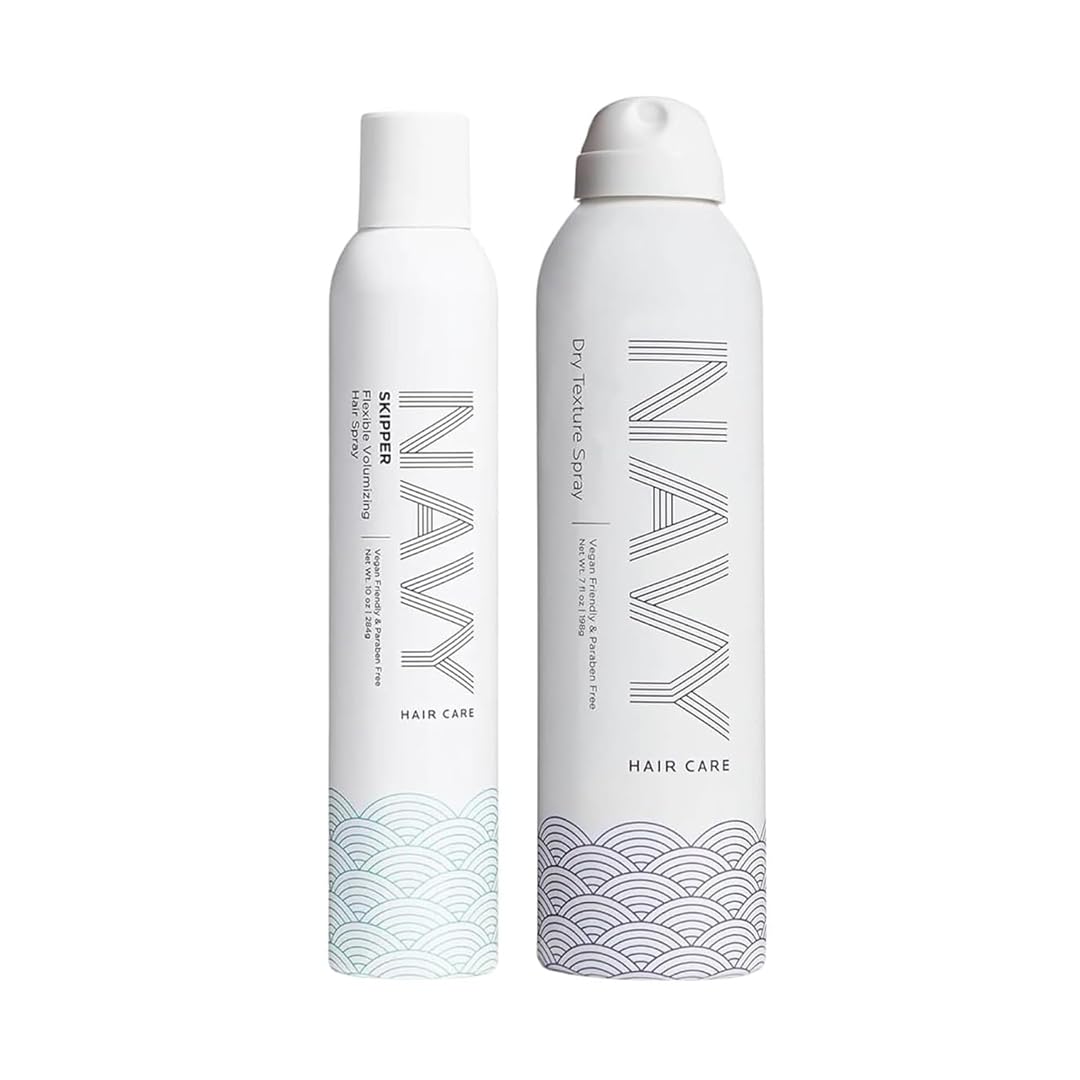 NAVY Hair Care Dry Texture Spray in action delivering instant lift.