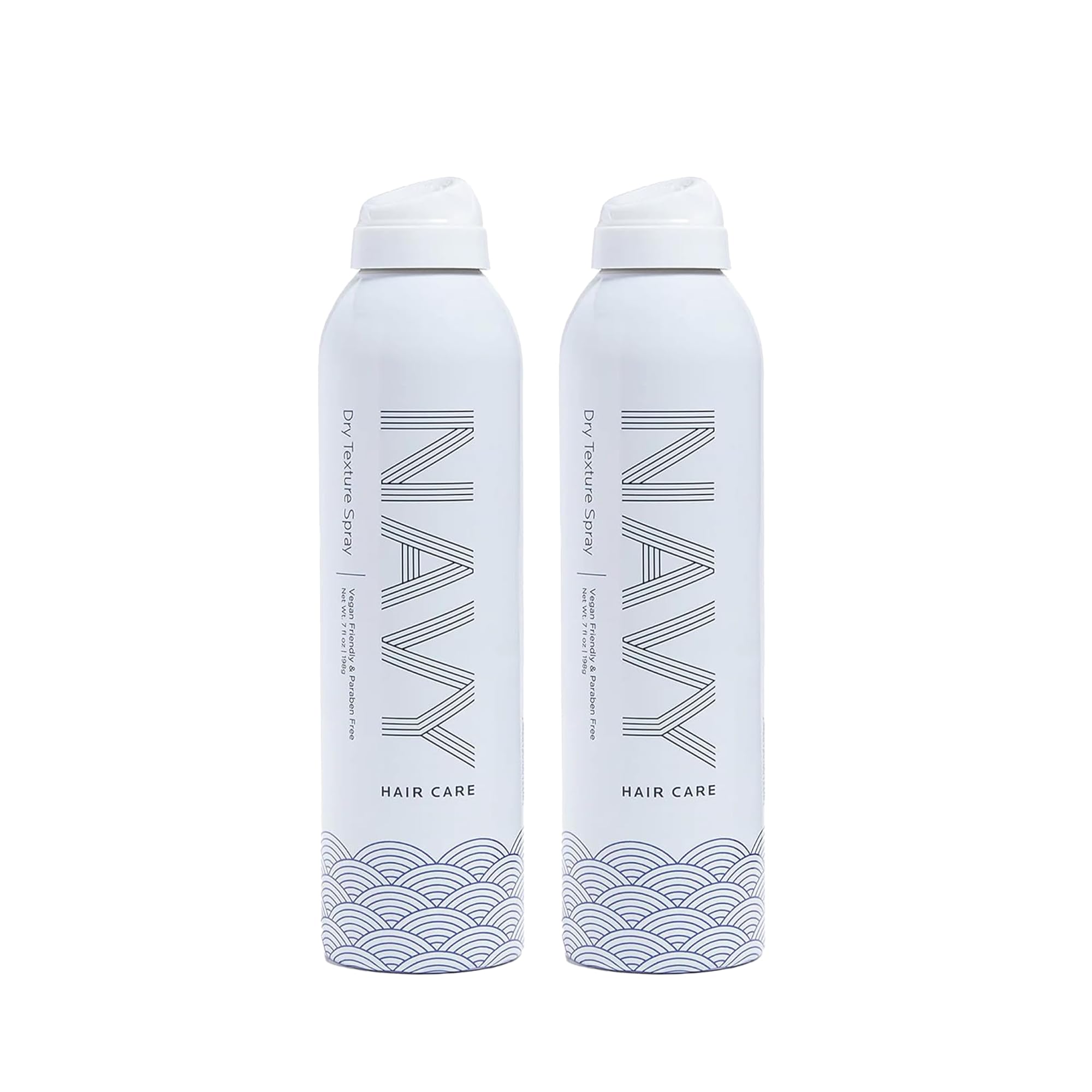 Navy Hair Care Dry Texture Spray bottle on countertop showing compact design and volume boost capability