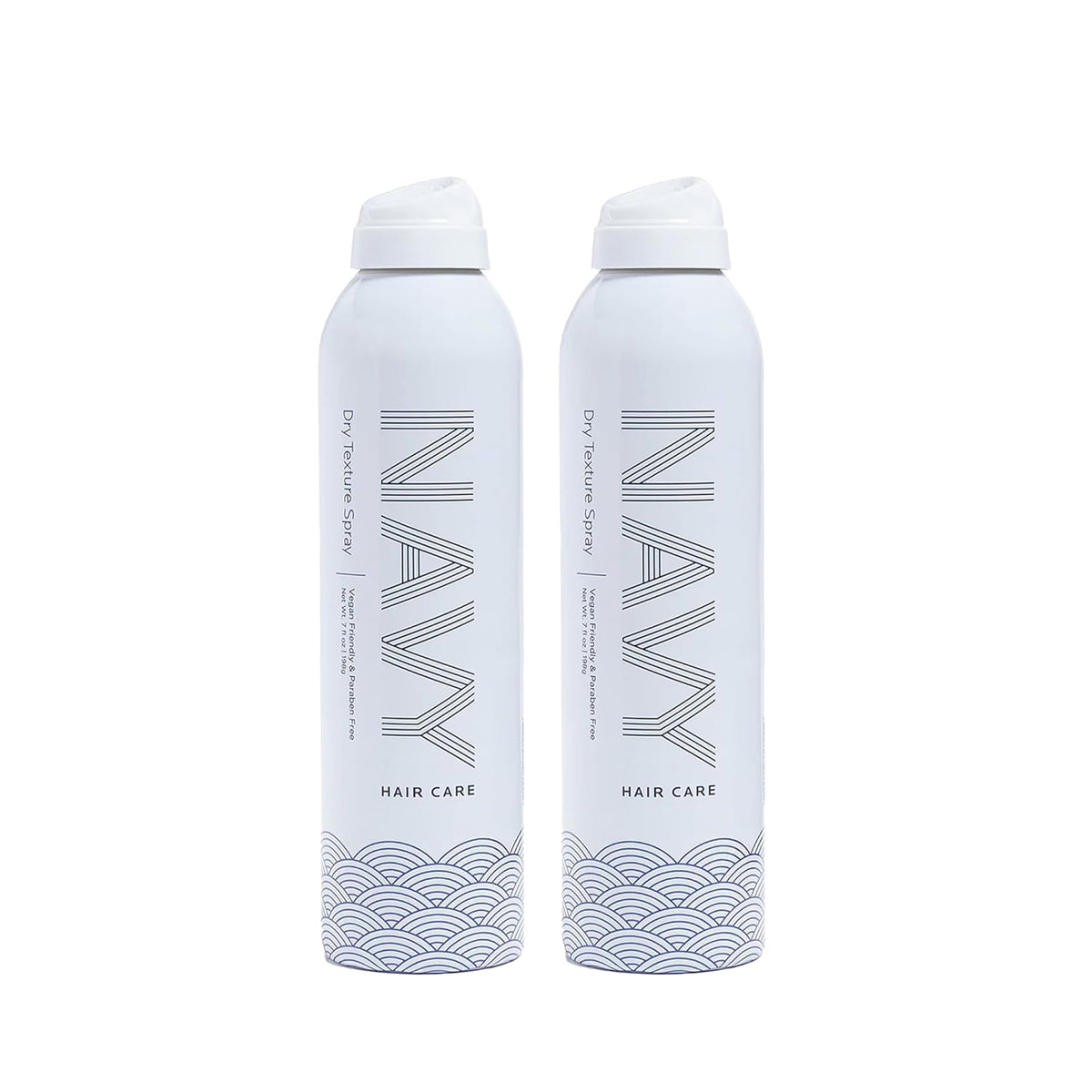 Navy Hair Care Dry Texture Spray bottle on countertop showing compact design and volume boost capability