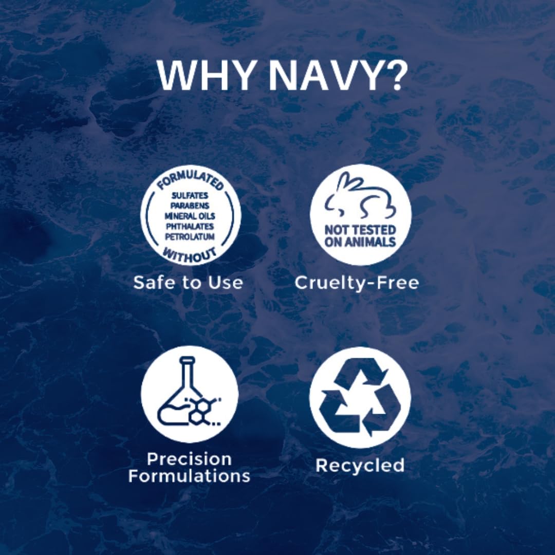 Navy Hair Care Dry Texture Spray after use showing natural texture on hair