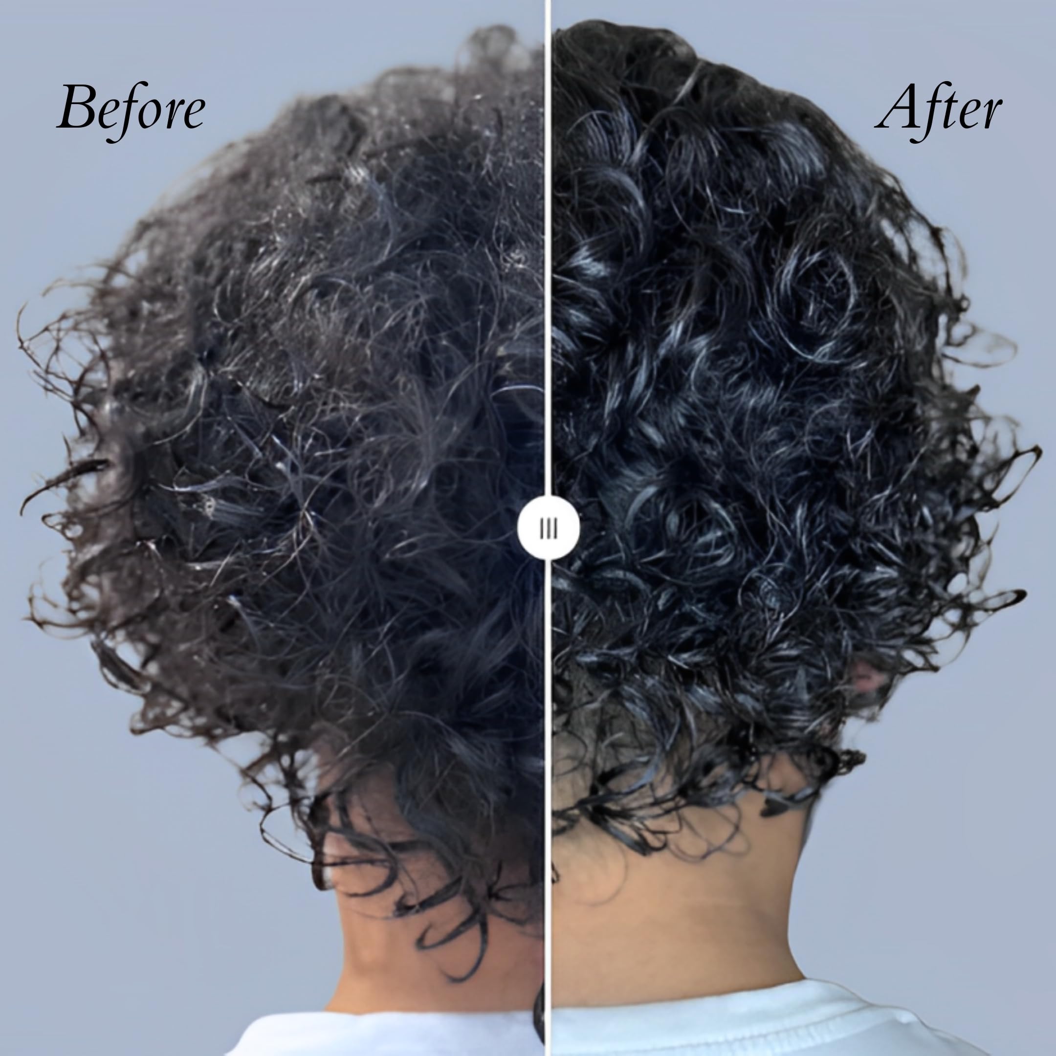 In-use Aquarian 3-in-1 styling cream for leave-in protection on curls