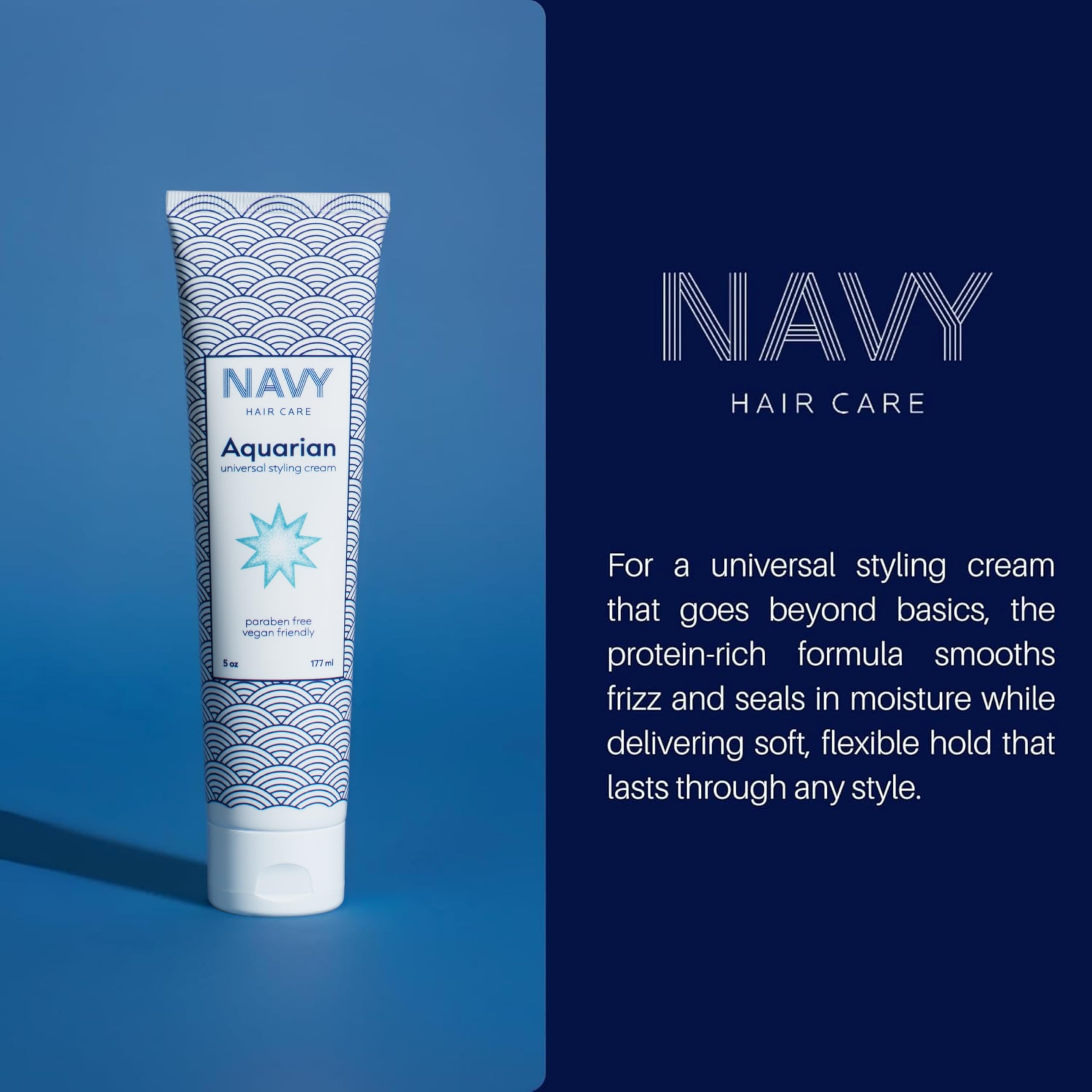 Shine boost by Aquarian 3-in-1 on styled hair with UV protection