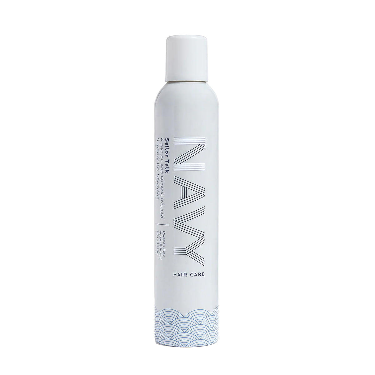 NAVY Hair Care Sailor Talk Dry Shampoo bottle absorbs oil and refreshes roots.