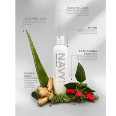 NAVY Hair Care Search and Rescue Conditioner pour shows easy, even distribution.