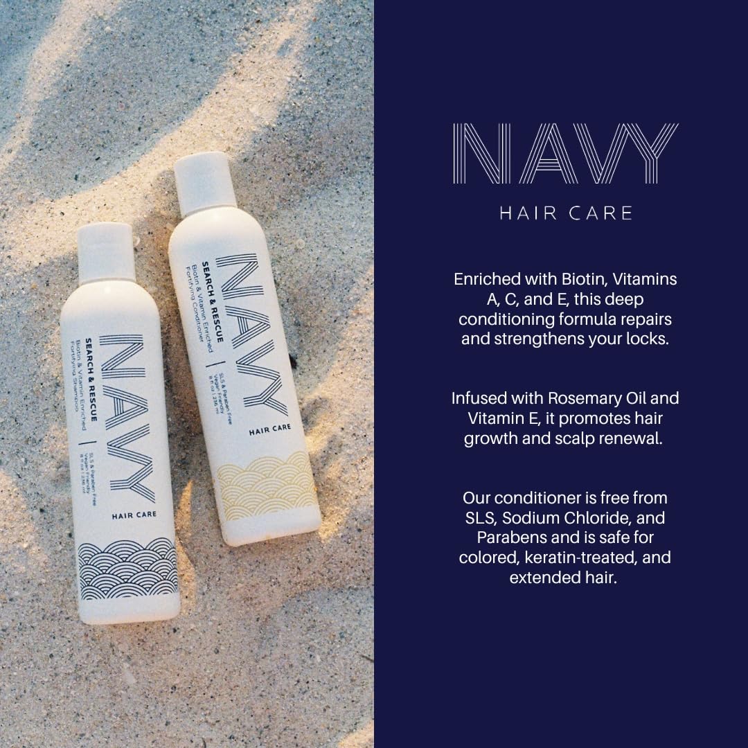 NAVY bottle with product card—the NAVY wave support card included.