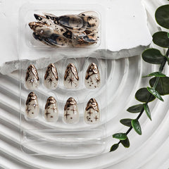 NBNTGH packaging shows 24-piece nail set with nails, tabs, sticks, and stickers