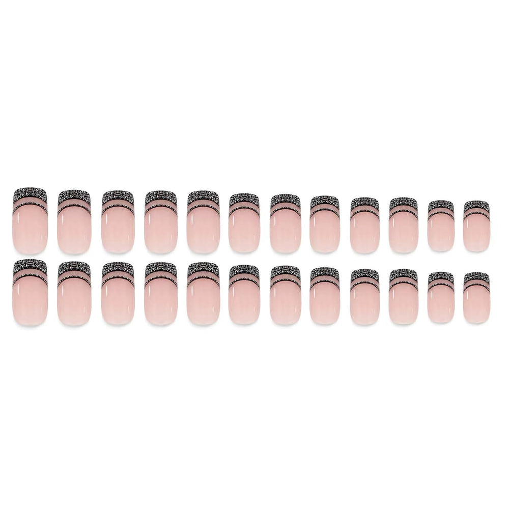 NBNTGH short square nails offering a sleek, salon-like shine at home