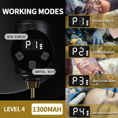 NBTA2 dual-battery tattoo kit shows long-session capability