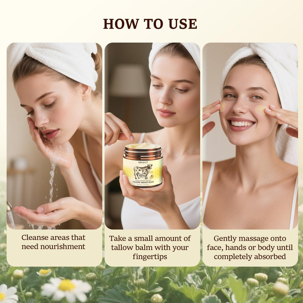NBUDIY Manuka honey olive oil swirl demonstrates luxurious nourishment