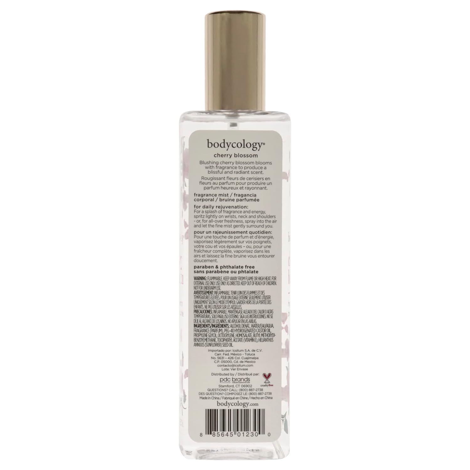 NC fragrance mist spray action demonstrates easy application and a light, long-lasting scent.