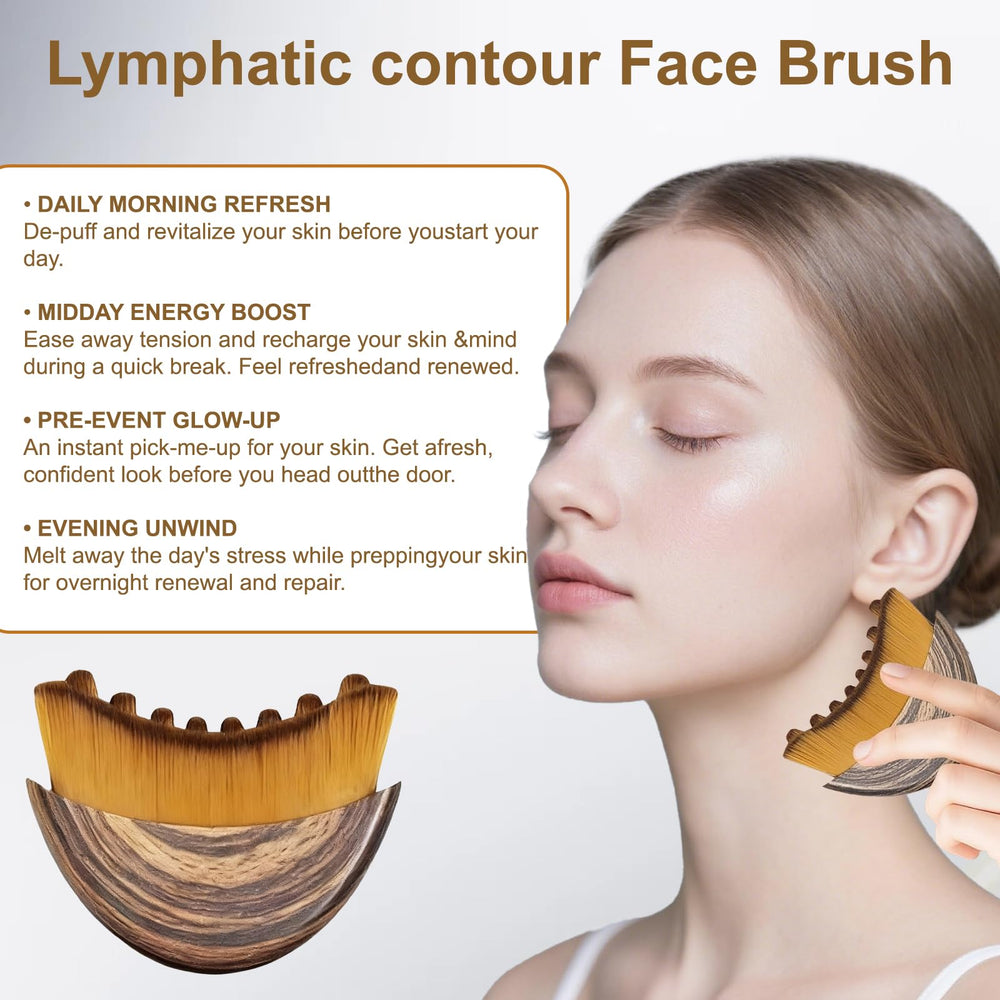 Ncduyde Lymphatic Contour Brush delivers forehead massage to ease tension