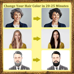 NCEPROHR 3-in-1 hair dye shampoo bottle for fast color at home