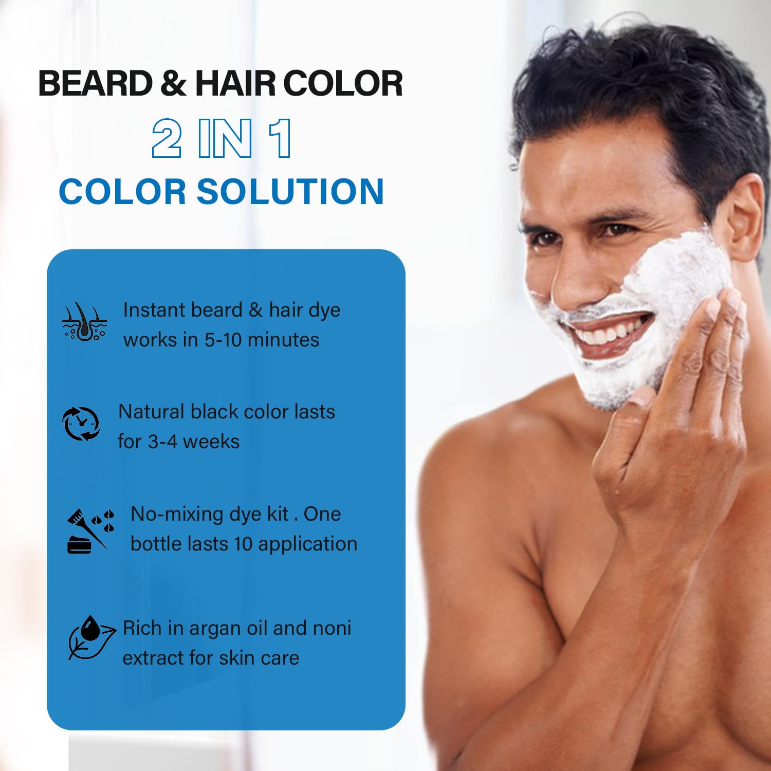 NCEPROHR gray beard coverage in minutes for a natural look.