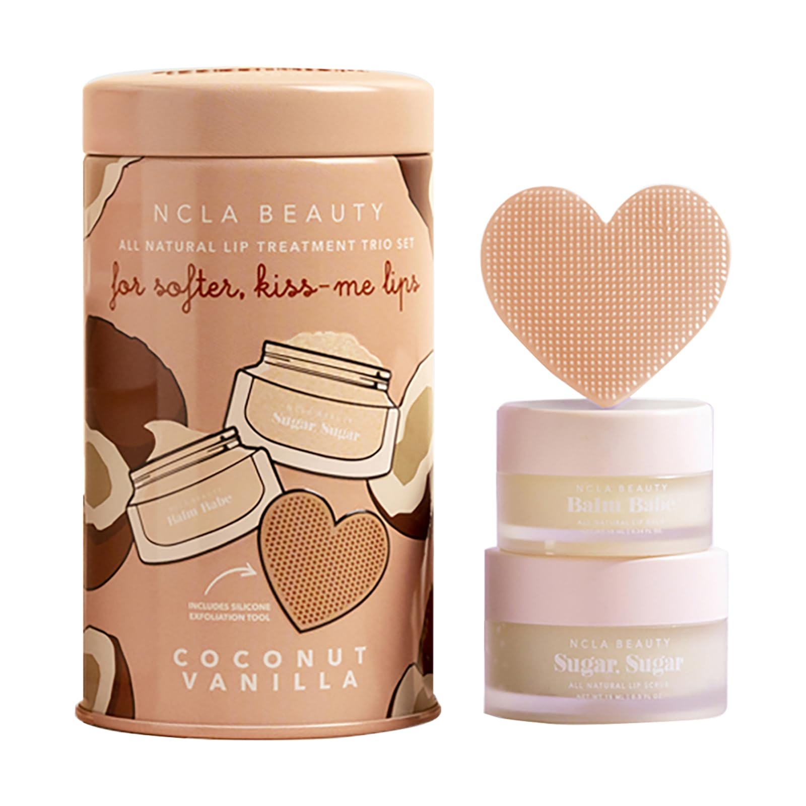 NCLA lip treatment balm in coconut vanilla for daily hydration