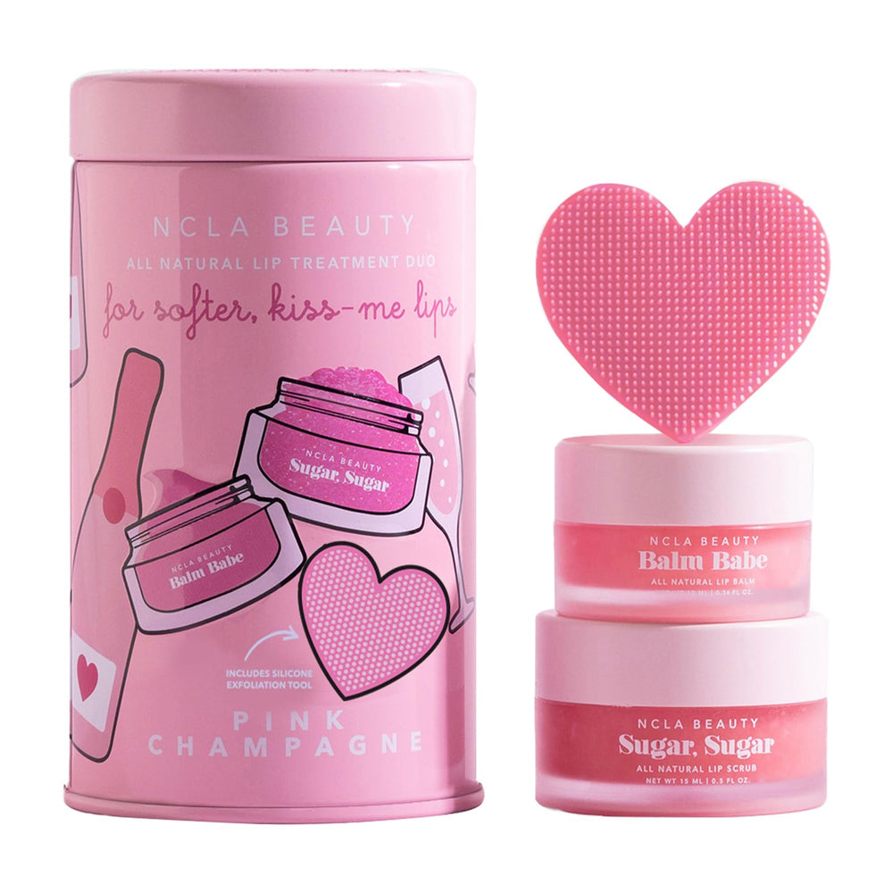 NCLA lip sugar scrub visual — exfoliates to soften dry lips.