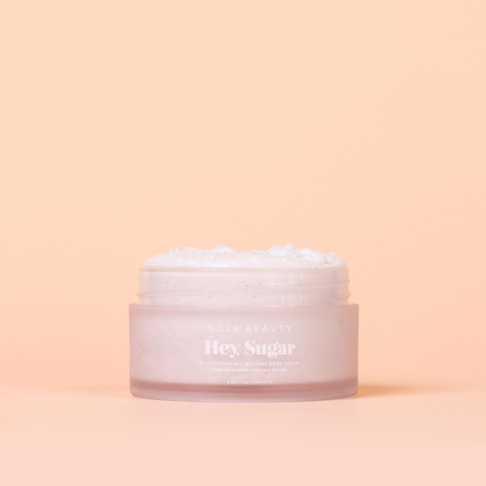 Hey Sugar packaging front highlighting vegan, natural ingredients for daily use
