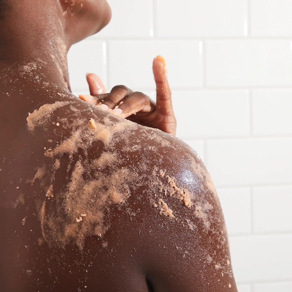 NCLA Beauty Hey Sugar scrub foamy rinse view shows luxurious cleansing and hydration.
