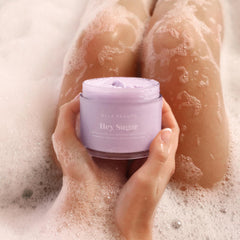 NCLA Beauty Hey Sugar bottle highlights mango butter for deep hydration.